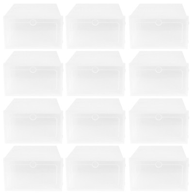  12 PCS Stackable Bins Aufbewahrungsartefakt Für Schuhkartons Schuhspeicherboxen