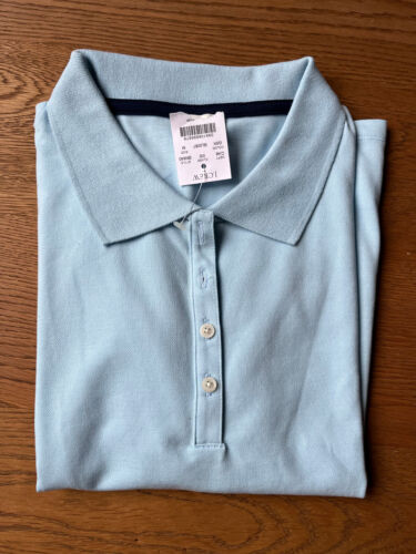 Polo Hemd JCrew Damen Gr M NEU! Hellblau - Bild 1 von 4