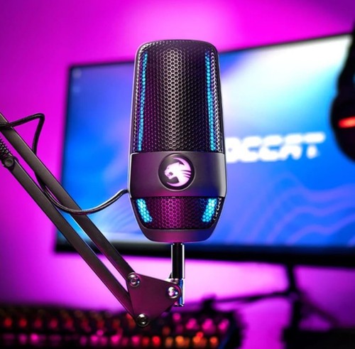 ROCCAT Taschenlampe USB Mikrofon mit 24 Bit Studioqualität Audio und RGB Beleuchtung - Bild 2 von 5