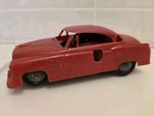 Vintage 1950's Marx Toys 5  Wind Up Plastic Red Buick Car No Key Automobile