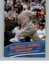 2016 Topps Bunt Marcell Ozuna UU-8 Unique Unis Miami Marlins
