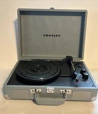 Crosley Portable Record Player for Vinyl Records and Bluetooth Speaker turquoise