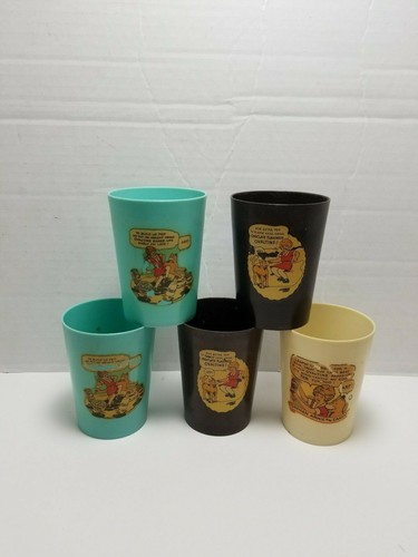 Vintage Ovaltine Beetleware Toddy Little Orphan Annie Shaker Cups Lot of 5 - 第 1/12 張圖片