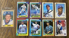 Milwaukee Brewers Signed Autograph Baseball Card Lot of 9 Vaughn Plesac Higuera