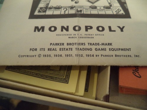 Vintage Monopoly Parker Brothers Board Game MIXED SET CARDS DATED 1936? - Picture 11 of 11