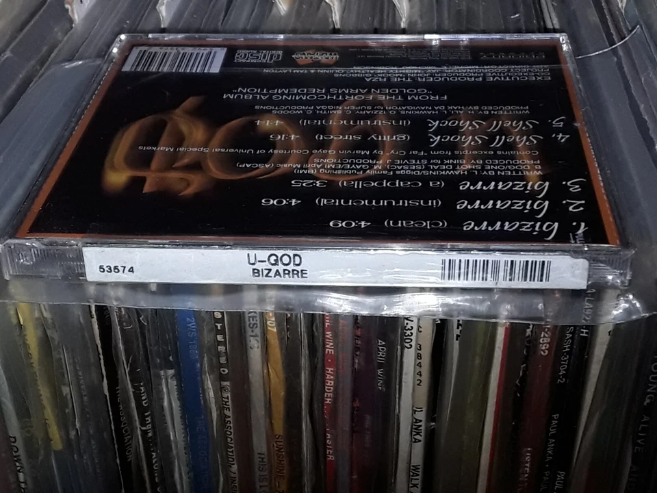 RARE WU TANG U GOD BIZARRE CD SINGLE USA EDITION STILL SEALED RAP HIP HOP - Image 2 of 3