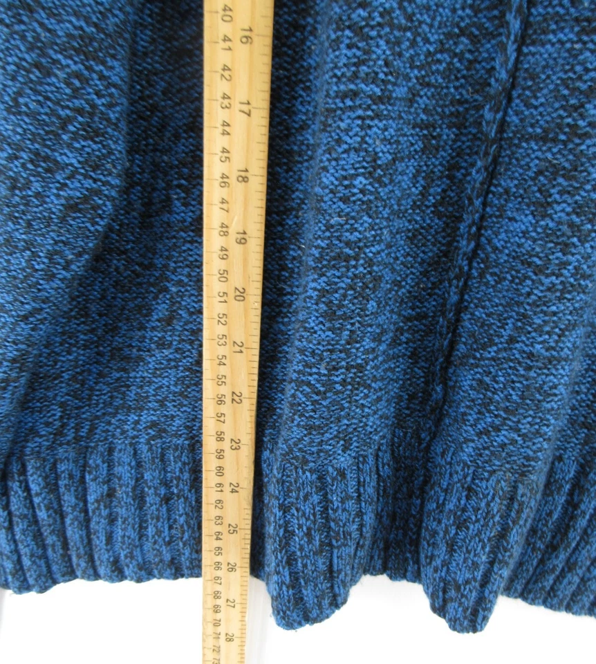 Suéter T Alexander Wang Mujer Pequeño Azul Mezcla de Lana Sudadera con Capucha Pullover De Gran Tamaño Foto 4 de 4