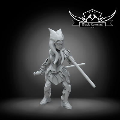 Ahsoka Tano [Jedi] - Star Wars Legion Scale - 3D Print Resin (inkl. Base)
