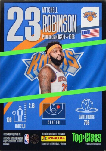 Mitchell Robinson Max Power - 169 - Knicks - 2024 Top Class NBA - Picture 2 of 2