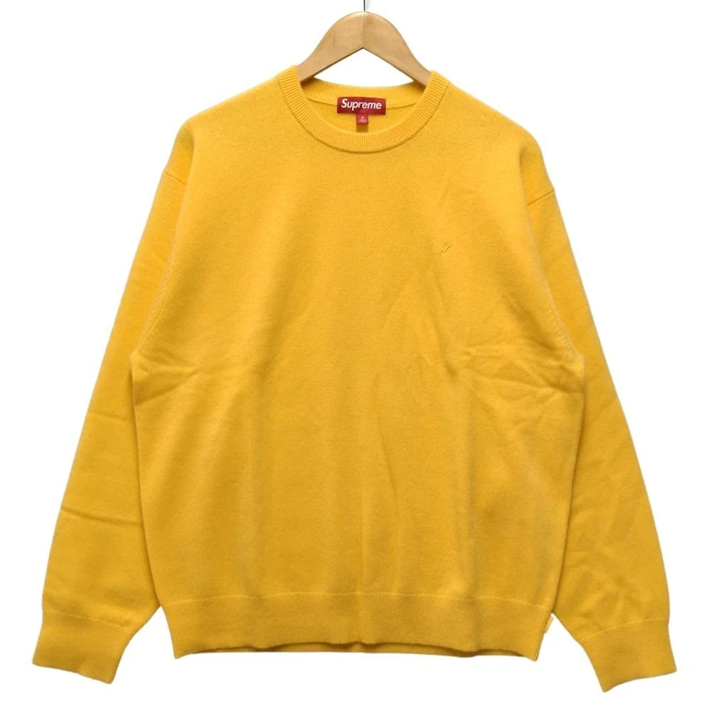 Pull cachemire SUPREME pull cachemire maille jaune M authentique / 36877