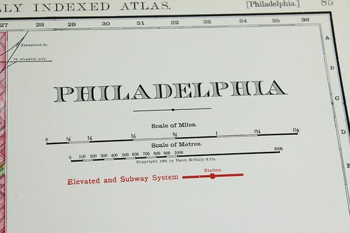 PHILADELPHIA PENNSYLVANIA City Map Rand McNally 1901 Subway Business Large Folio - Picture 3 of 8