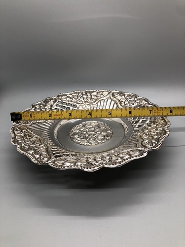 Vintage Sterlingsilber 161 g Schale/Schale 7,50 Zoll Jh. 29. Ägypten gemarkt - Bild 3 von 4