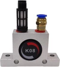 K8 1/4" Thread Pneumatic Power Vibrator Ball Type Air Turbine Oscillator