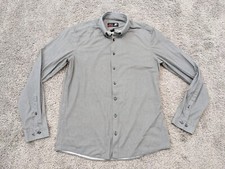 JF J Ferrar Button Up Shirt Mens Medium 15 - 15 1/2 34-35 Gray