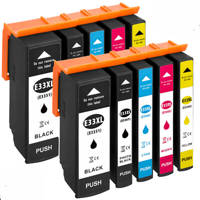 10 Druckerpatronen kompatibel für Epson XP-7100 XP- 630  XP-530    33  33XL