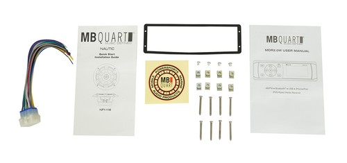 MB QUART MDR2.0S2W Marine Receiver w/Bluetooth+(2) 6.5" 160w Speakers in White - Picture 10 of 12