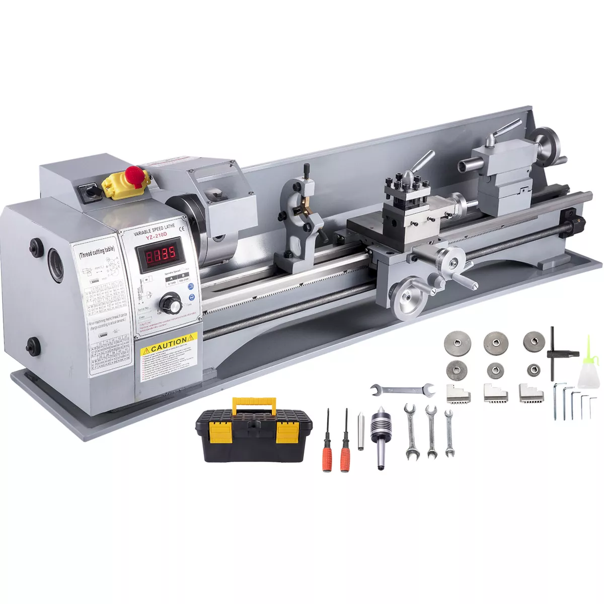 VEVOR Mini Metal Turning Thread Lathe Machine Wood Drilling 8