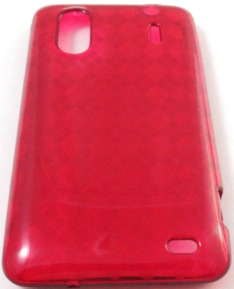 Funda GEL TPU Argyle Roja para HTC Evo Design 4G Hero S Kingdom Foto 2 de 4