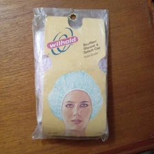 Wilhold Bouffant Shower Cap Splash cap Nylon Eyelet Pink #1230 New Old Stock USA