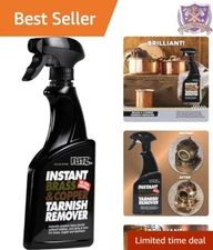 Natural Organic Tarnish Remover Spray for Brass & Copper - 16 oz Instant Shine