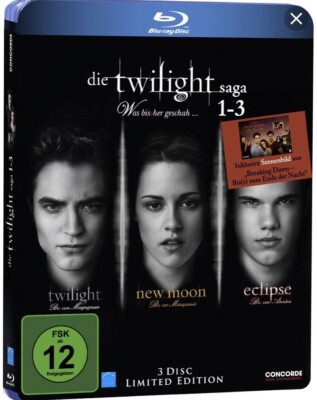 Die Twilight Saga 1-3 - Was bis(s)her geschah - 3 Disc Limited Edition - *NEU*
