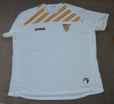 Sevilla FC Joma Soccer Football Jersey 2XL Blank Spain