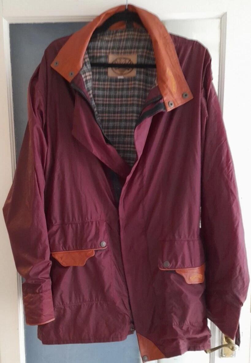 frank thomas large burgundy lightweight waterproof coat ftw73 rrp £69.99 bd club