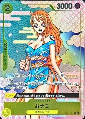 One Piece Card Nami OP06-101 R Parallel Rare Japanese DHL One Piece Card Nami OP06-101 R Parallel Rare Japanese DHL