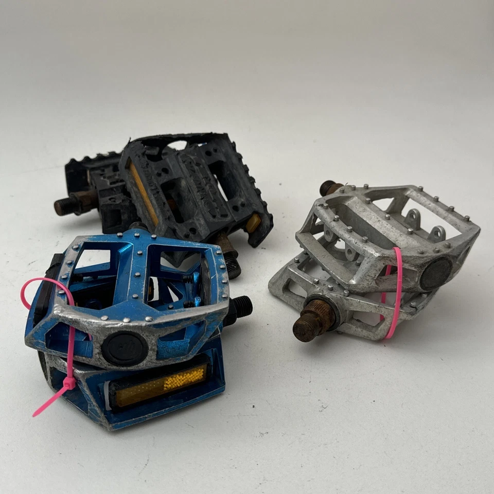 Pedales Old School BMX Team Haro 1/2 pulgada OPC Freestyle LOTE AÑOS 90 plástico acero L01 Foto 2 de 4