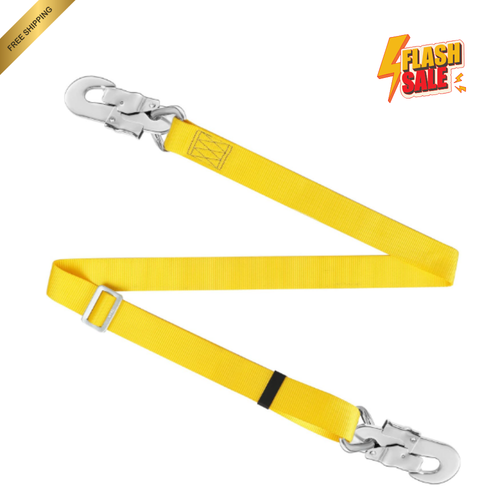 Safety Belt with Adjustable Lanyard Tree Climbing Construction Harness Gear Kit - Picture 8 of 22