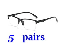 5 Blue Light Blocking Reading Glasses Half Frame Men Women Spring Hinge Readers