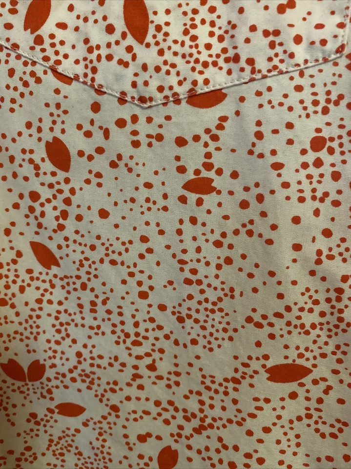 CAMISA COMME DES GARÇONS - Preciosa Camisa Blanca con Patrón de Manchas Rojas - Talla M Foto 2 de 4