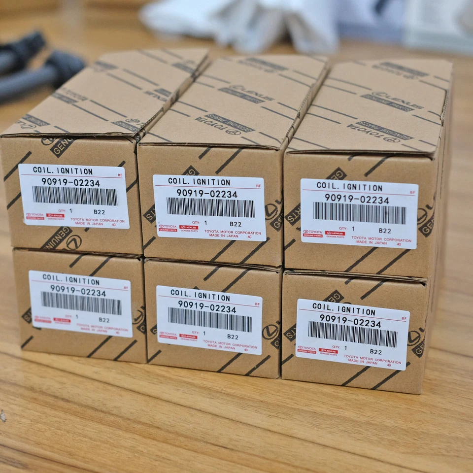 6x Denso OEM Igintion Coils&Spark Plugs for Toyota Lexus 90919-02234 90919-01210 Foto 2 de 4