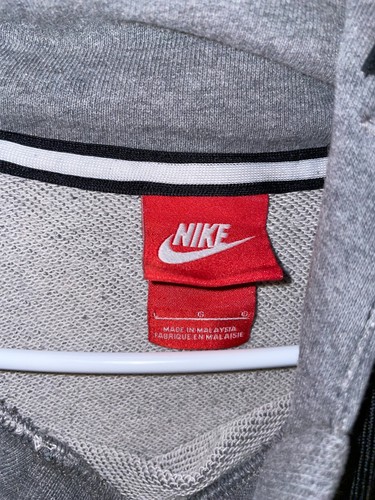 Nike Gray Hoodie Sweatshirt Women’s Large Swoosh - Picture 3 of 7
