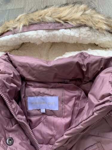 NWT Madden Girl dusty rose hooded puffer jacket size Large - Picture 2 of 6