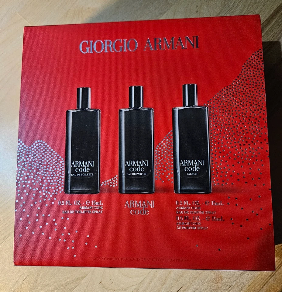 Giorgio Armani Beauty para hombre 3 piezas Armani Code Fragrance Discovery Set #J1-2 Foto 3 de 4
