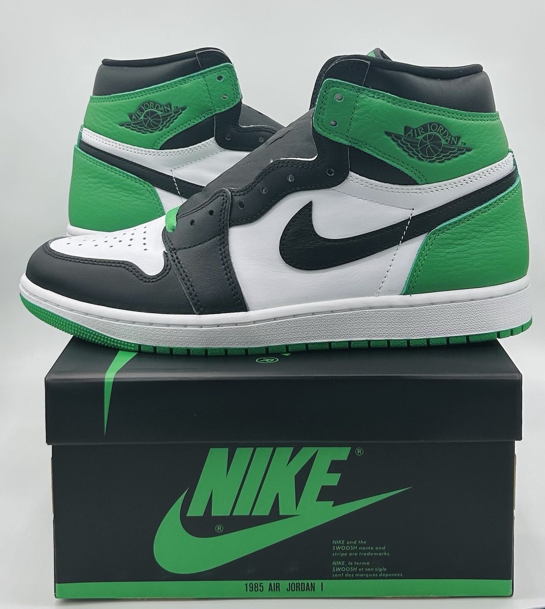 Size 10.5 - Nike Jordan 1 Retro High OG Lucky Green 2023 | eBay
