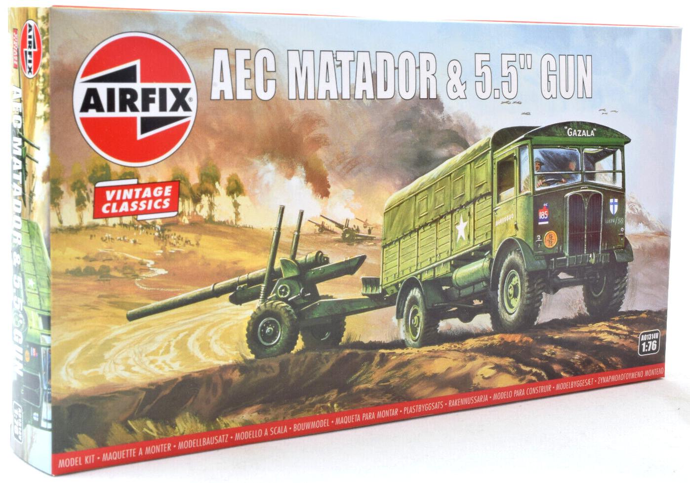 Комплект модели Airfix Vintage Classic AEC Matador - 55 Gun в масштабе 176 A01314V 3090₽