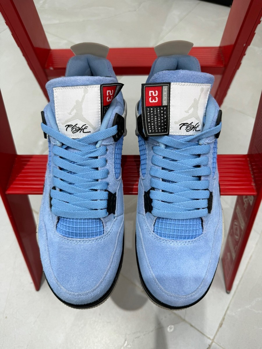 Air Jordan 4 Retro ホワイト/ブルー サイズ10 Size 10 - Jordan 4 Retro Mid University Blue for sale online