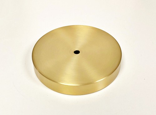 Lampenteile - Massivmessing LAMPENBASEN - rund - 5"", 6"",7"" ODER 8"" Durchmesser. 2 Oberflächen (1 Stck.) - Bild 13 von 33