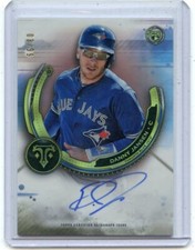 2019 TOPPS TRIPLE THREADS #RAU-DJ DANNY JANSEN AUTOGRAPH RC #3/99, BLUE JAYS
