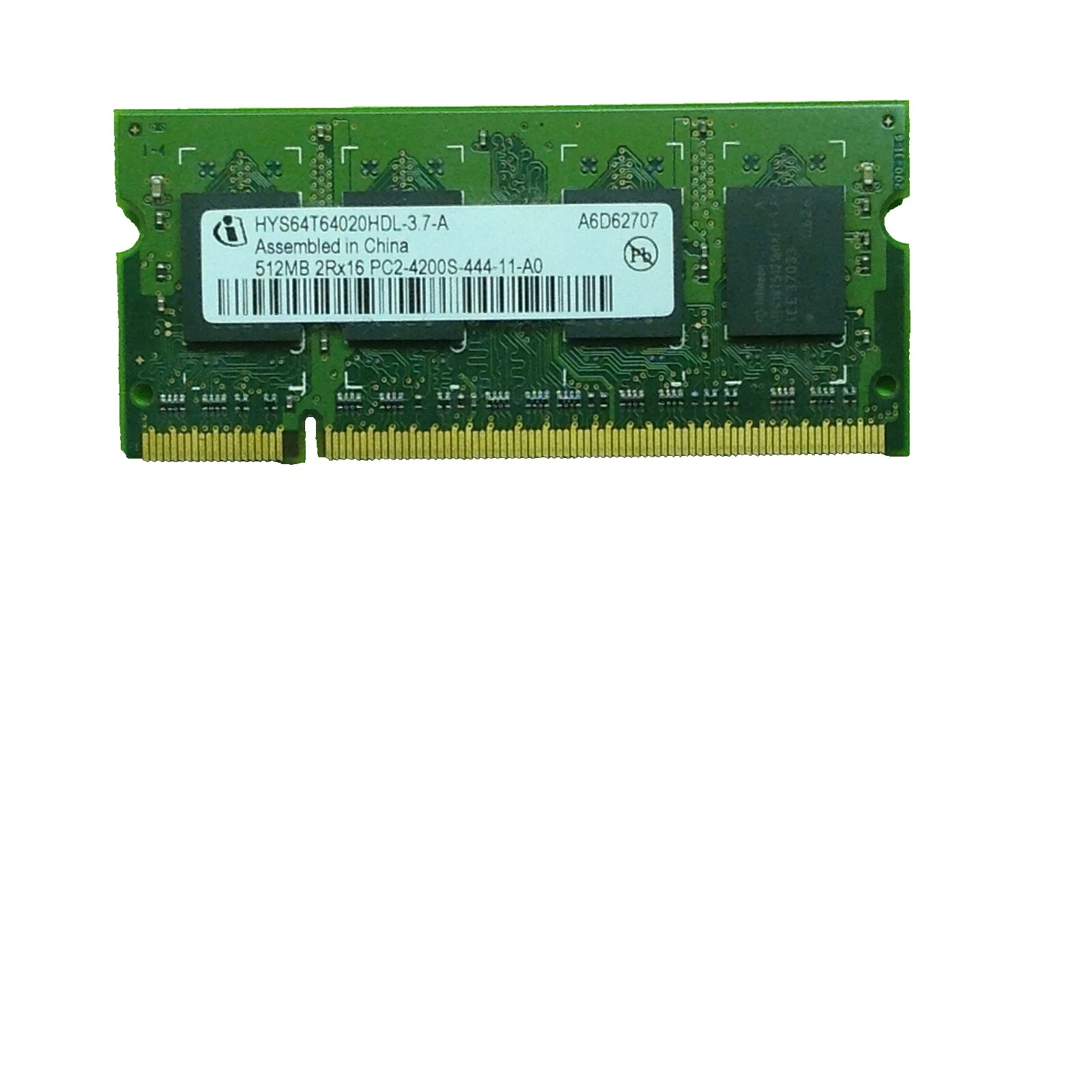 Ordenador Dell SO-DIMM memoria (RAM) 512 MB de capacidad por módulo 1 módulos