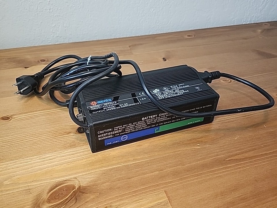 Merits Pride HP8204A HP8204B 24VDC/5A Scooter Wheelchair Battery