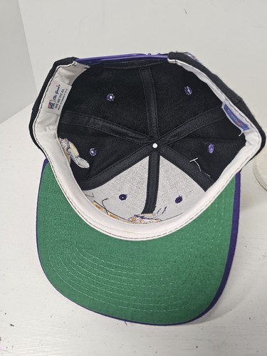 Vintage Minnesota Vikings Snapback Hat Cap Embroidered Black The GAME Spellout - Picture 5 of 7