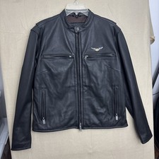Harley Davidson Genuine Leather Riding Jacket Women Size L CA 03402