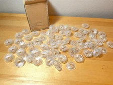 68 Vintge Plastic Christmas Light Reflectors Atomic Sunburst Flower
