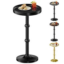 Round Side Table,Small Drink Table for Small Spaces,Nightstands Accent End Table