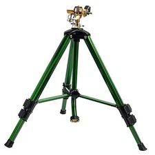  Impact Sprinkler on Tripod Base, Heavy Duty Brass Sprinklers for Yard Lawn 1