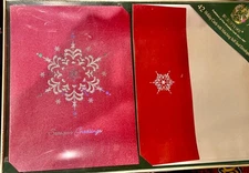 Burgoyne Snowflake Christmas Cards Boxed Set 42 Cards Envelopes Sealed Holiday