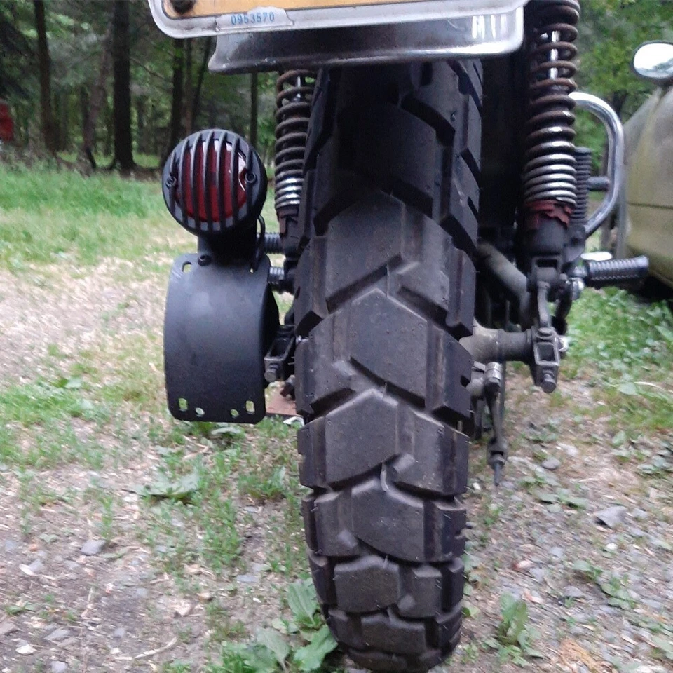 Motorcycle Taillight License Plate Holder Side Mount Bracket For Harley Chopper Foto 3 de 4